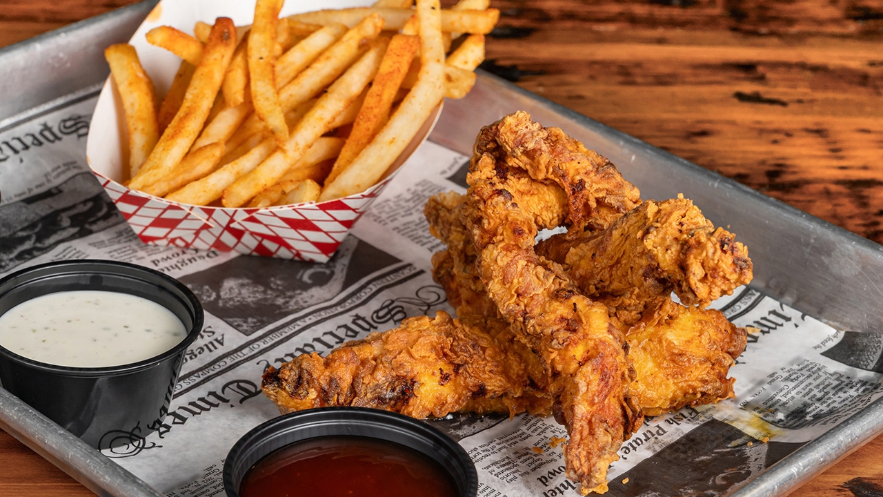 Chicken Tenders & Fries.