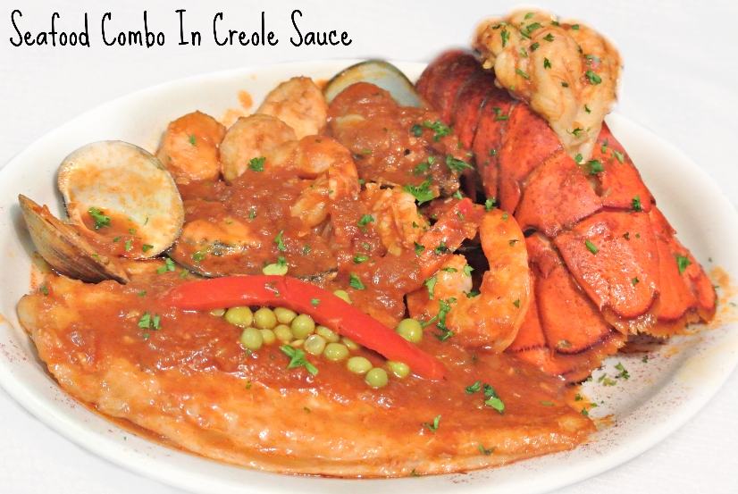 Seafood Combo in Creole Sauce.