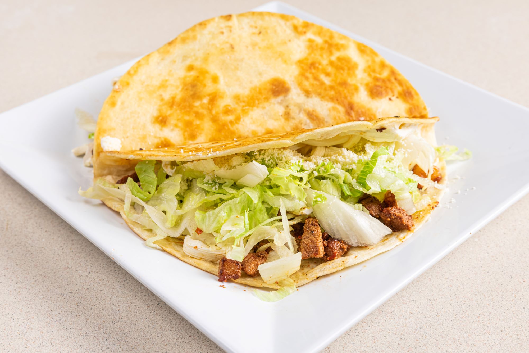Quesadilla with a Fresh Corn Tortilla.