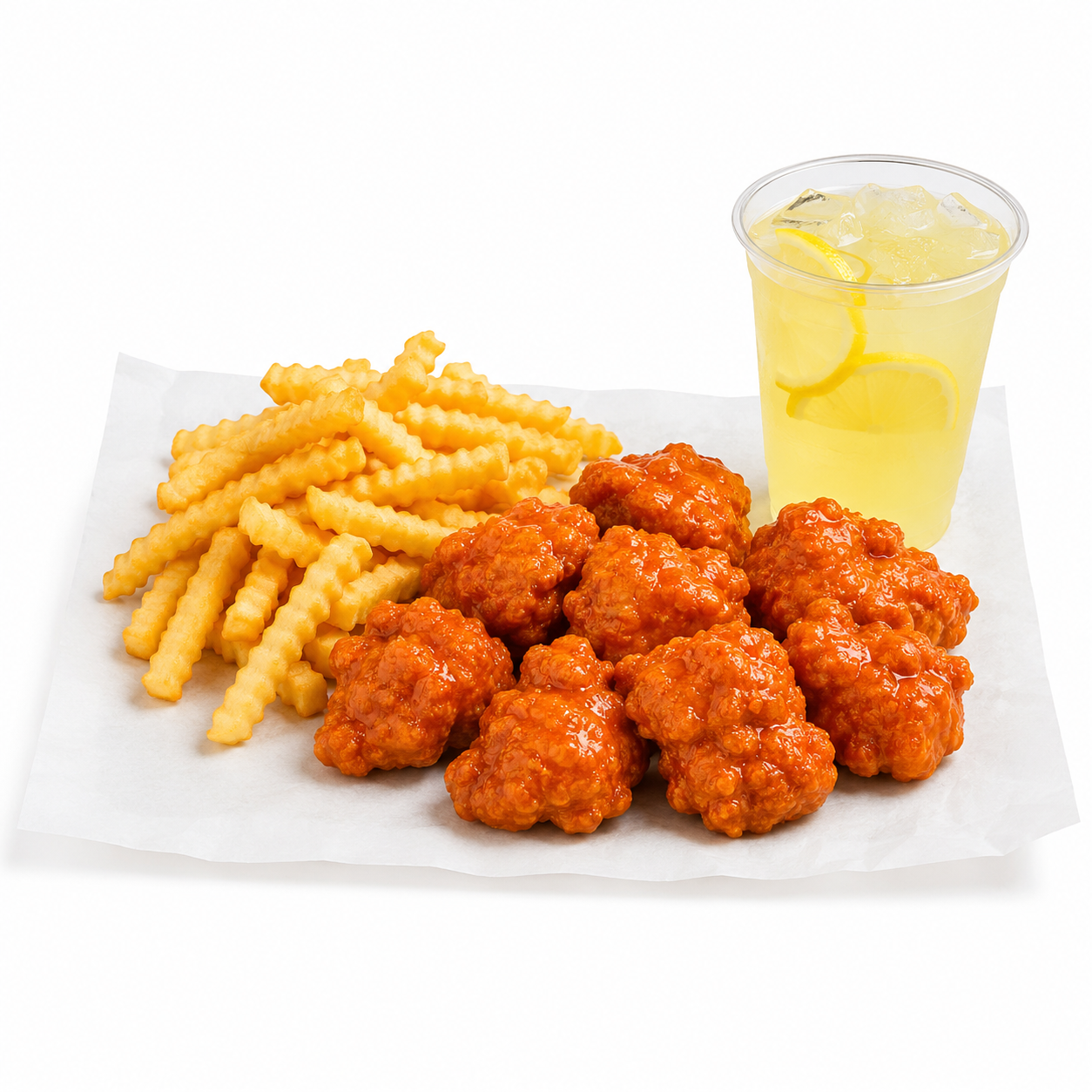 6 Pieces Boneless Wing Combo.