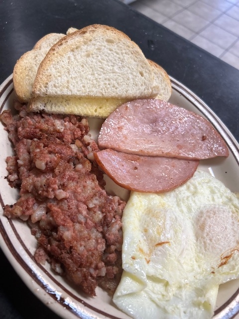 Corned Beef Hash Meal.