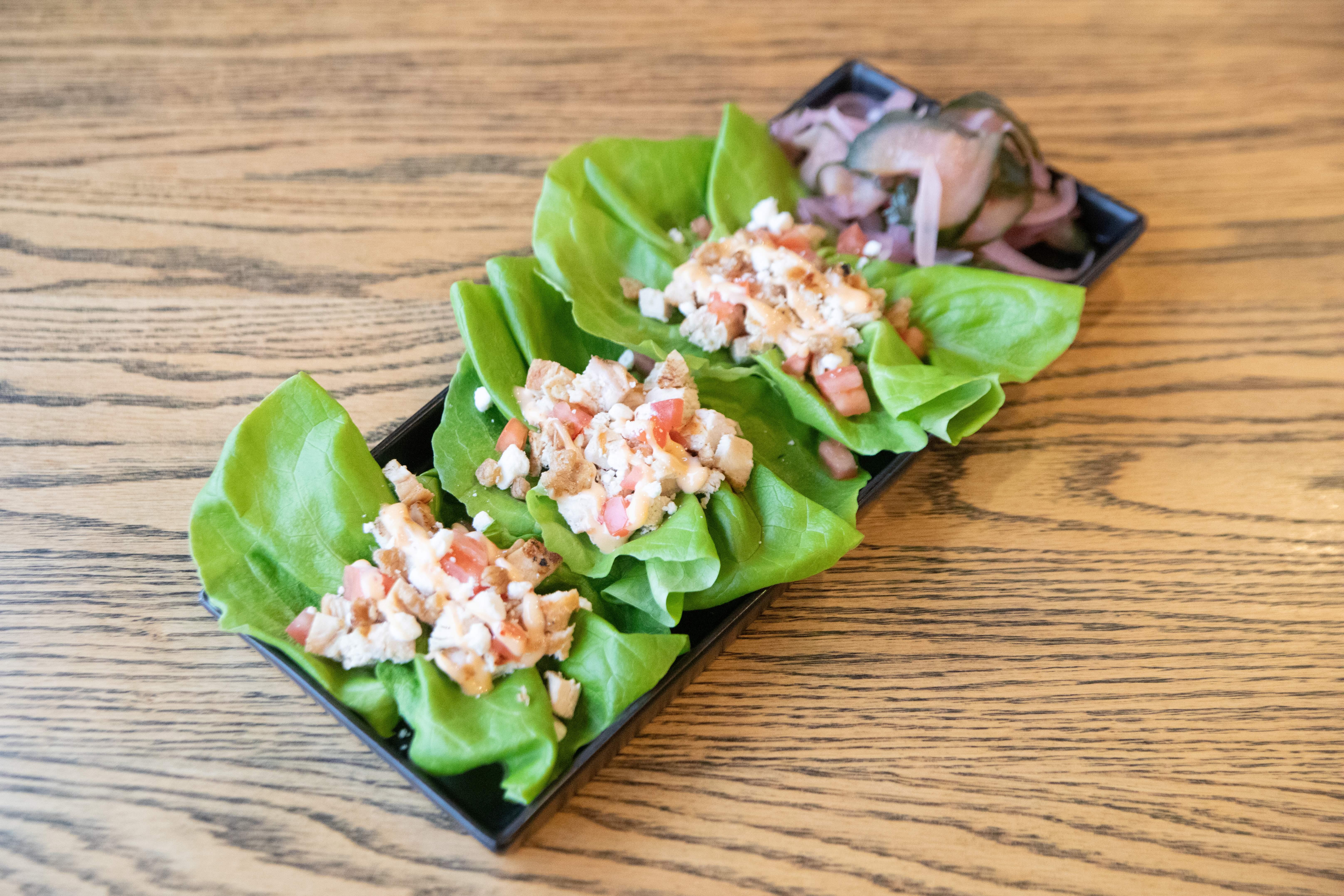 Grilled Chicken Lettuce Wraps.