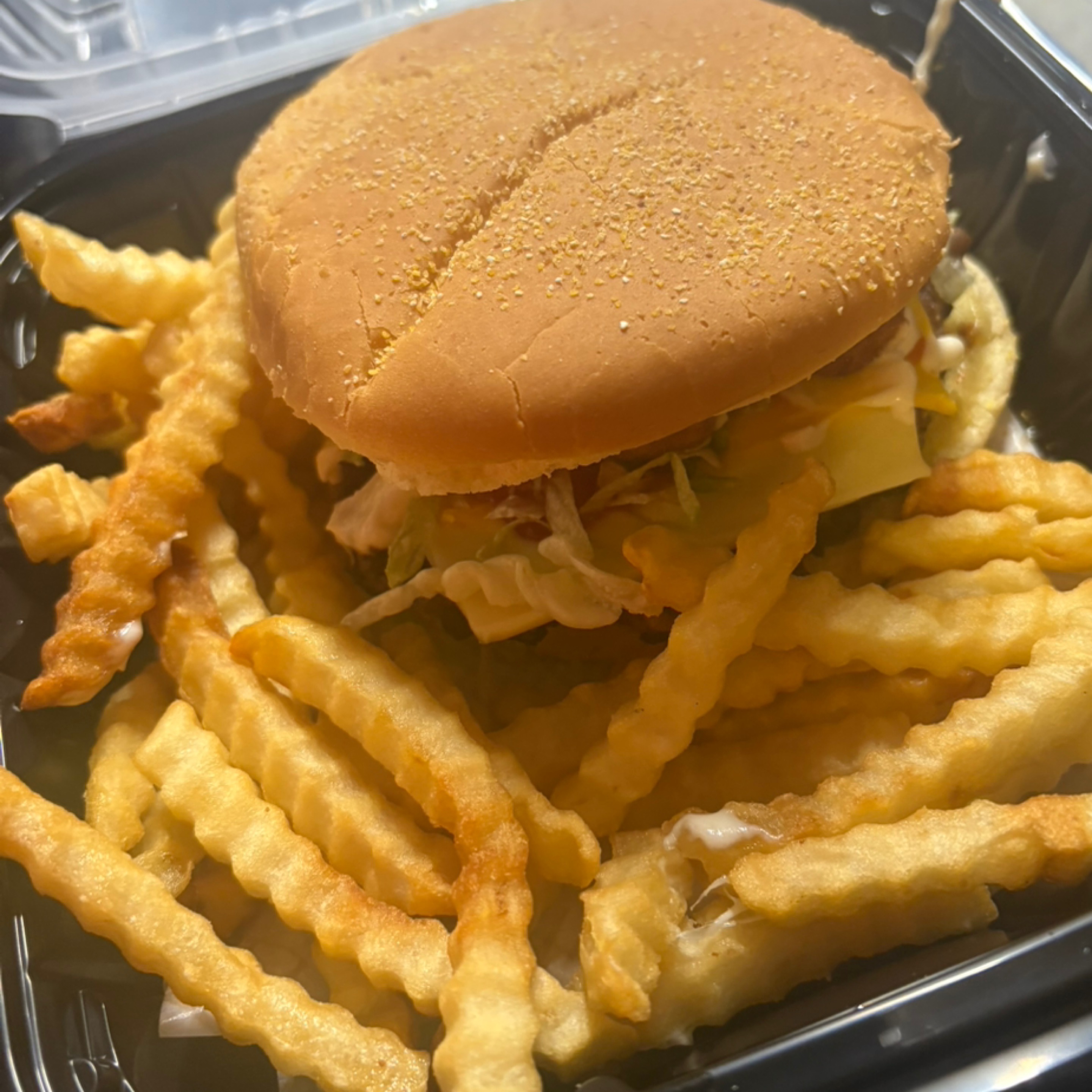 Mozzarella Stick Burger.