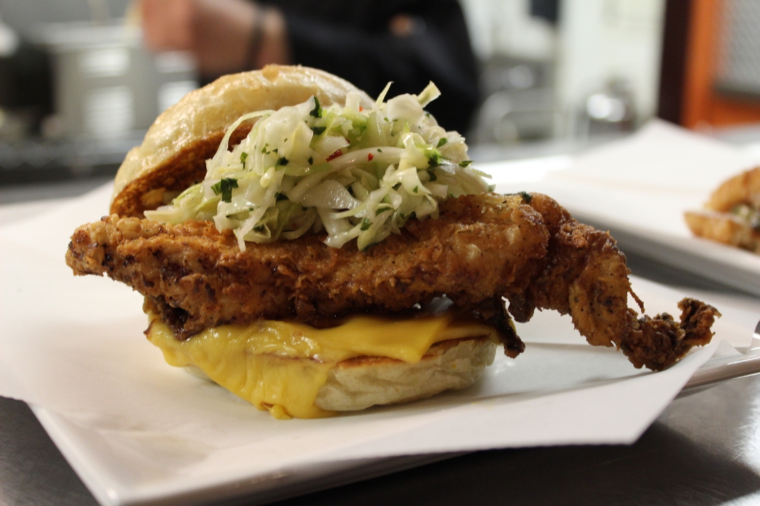 Buttermilk Crispy Chicken Samich Brunch.