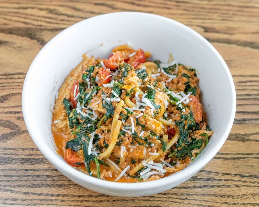 Vegan Pasta Carbonara.