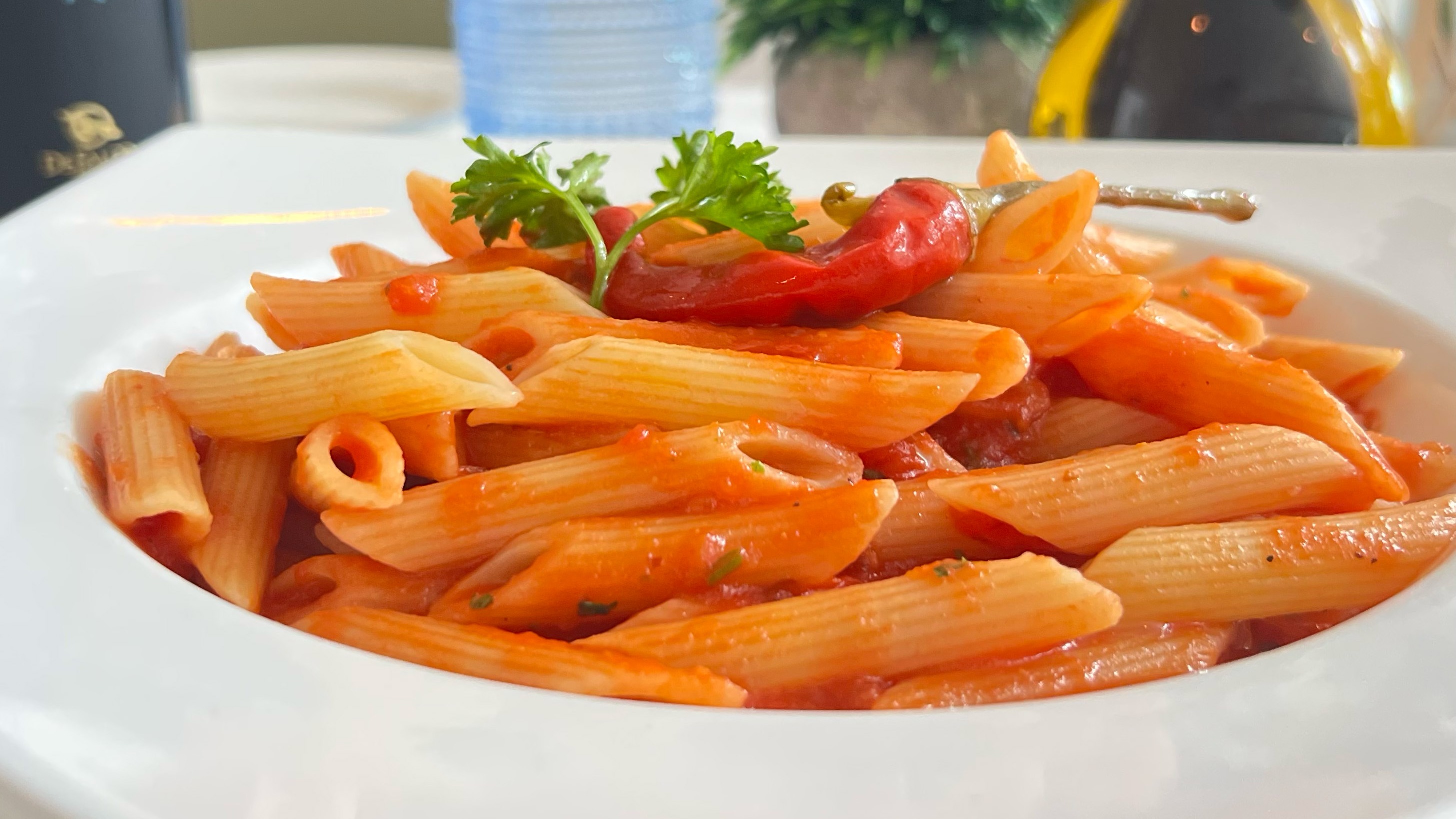 2 Penne Arrabbiata.