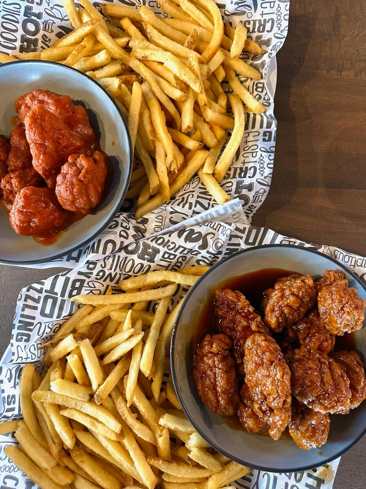 Boneless Wings & Fries 6 pcs.