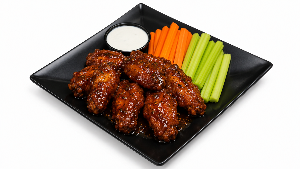 8 PC CHICKEN WINGS.