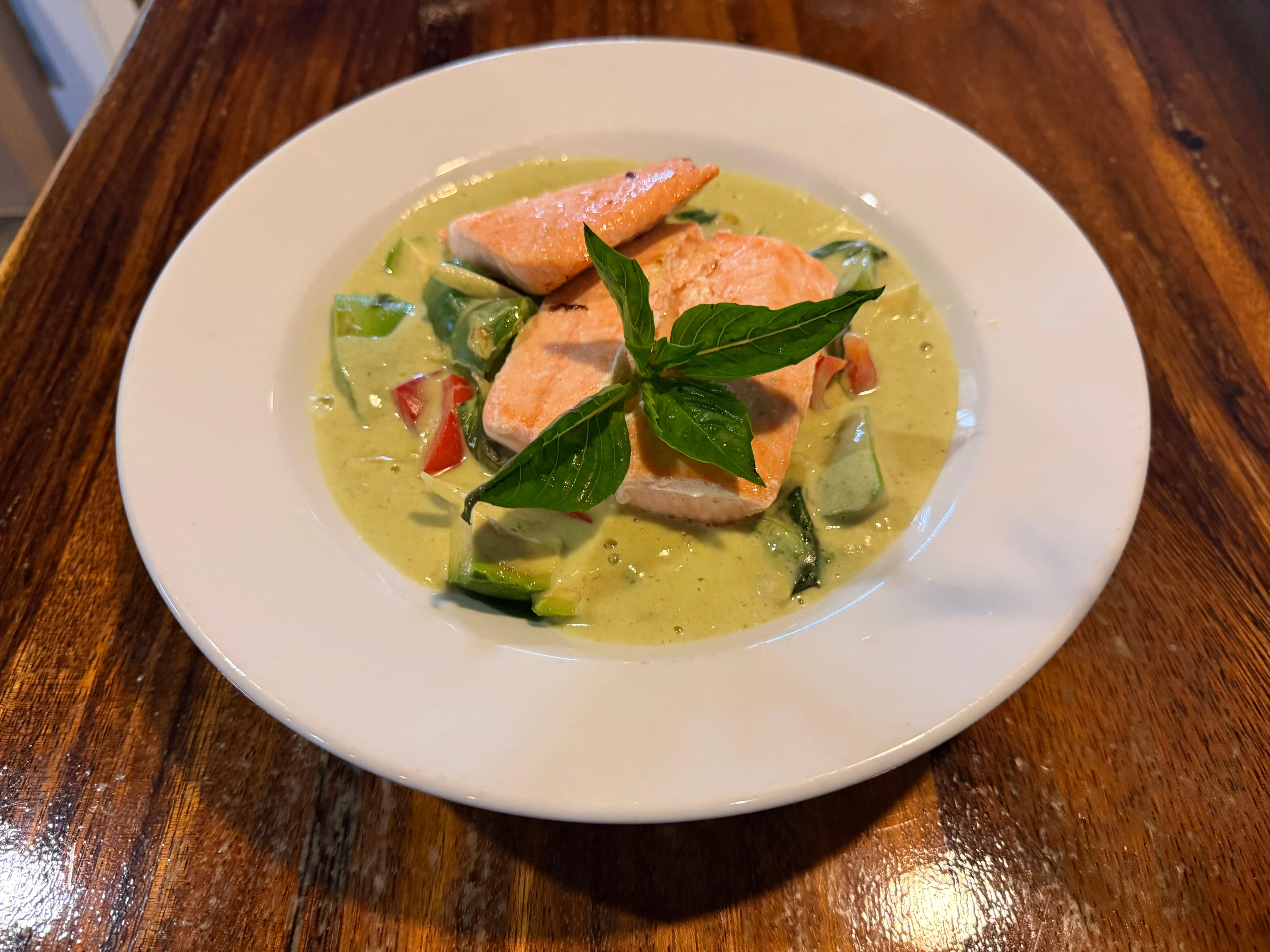 Avocado Curry Salmon.