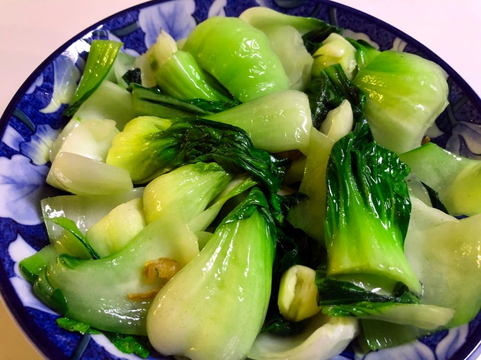 Shanghai Bok Choy Garlic Entree.