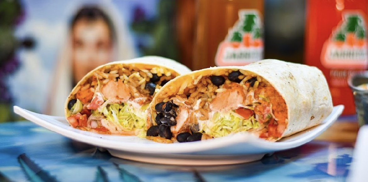 Pastor (pork) Burrito.