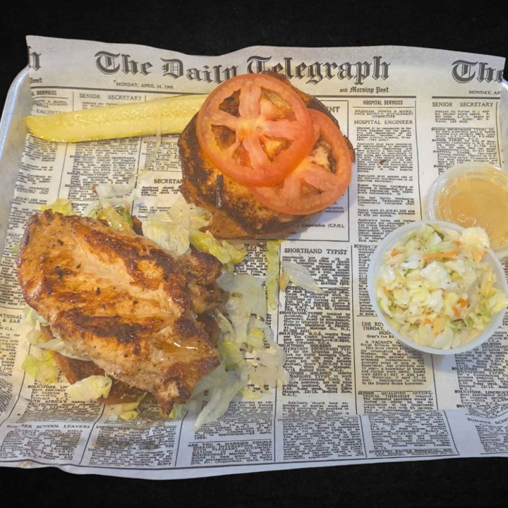 Cindy's Marinated Chicken Breast Sandwich.