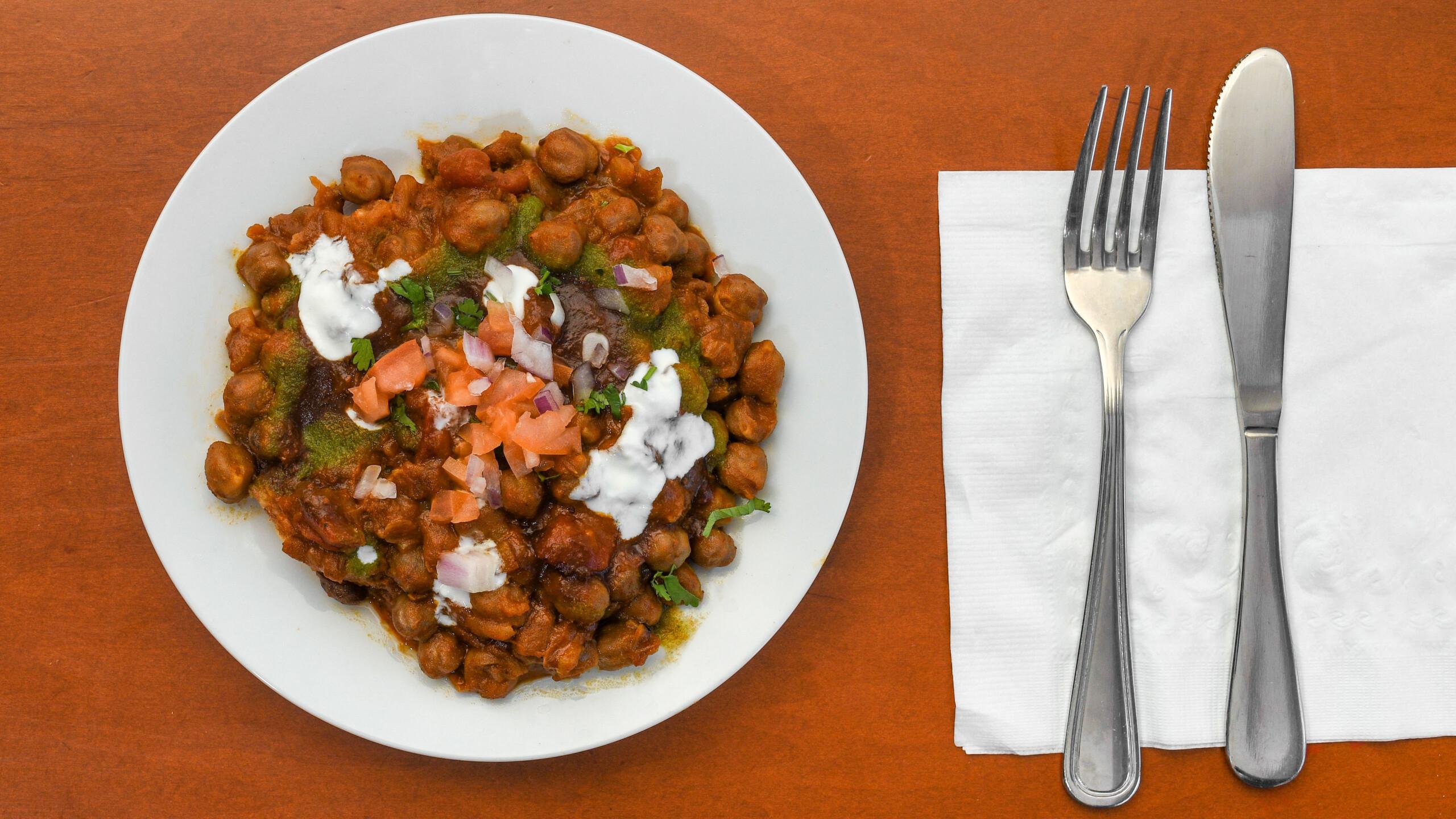 Aloo Tikki Chaat.