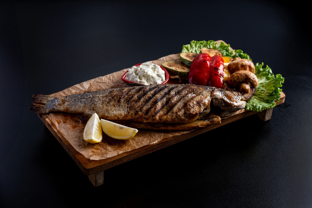Whole Grilled Catch  (Trout).