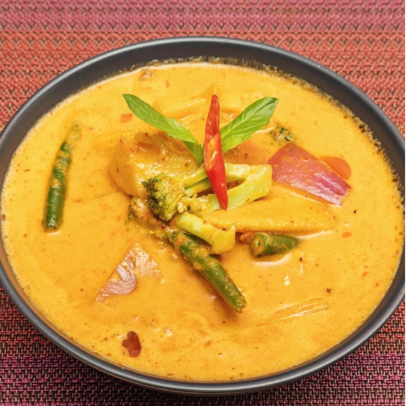 Vegan Yellow Curry With Tofu.