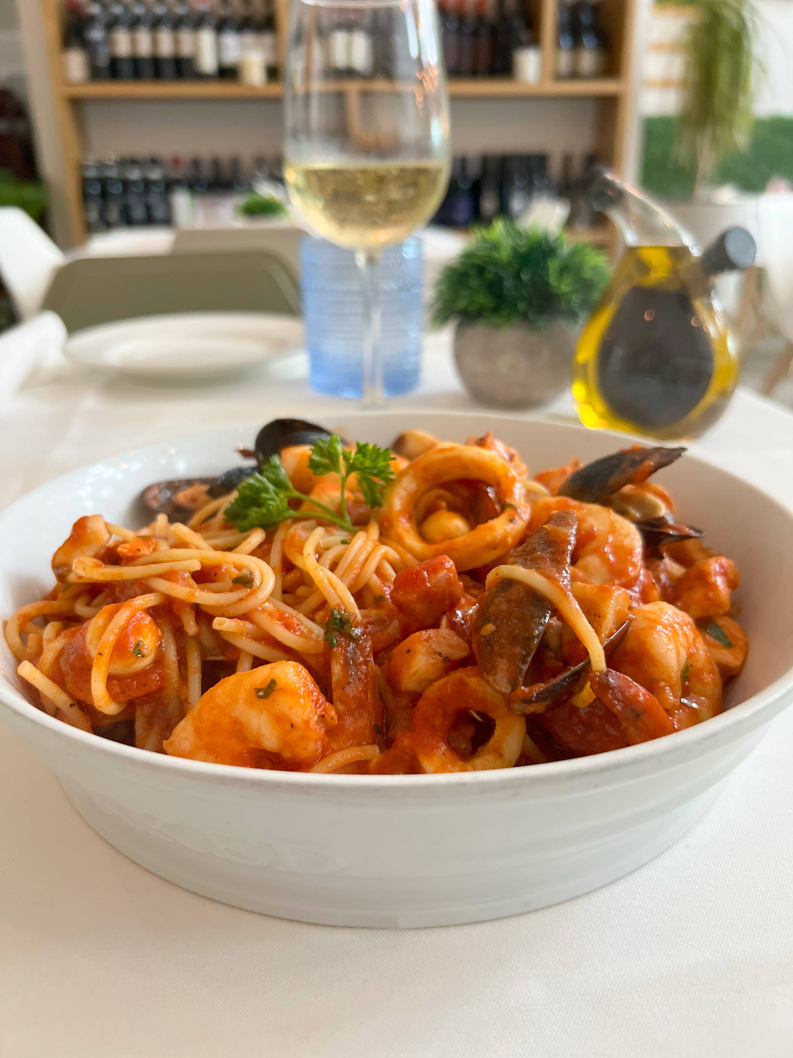 Spaghetti seafood.