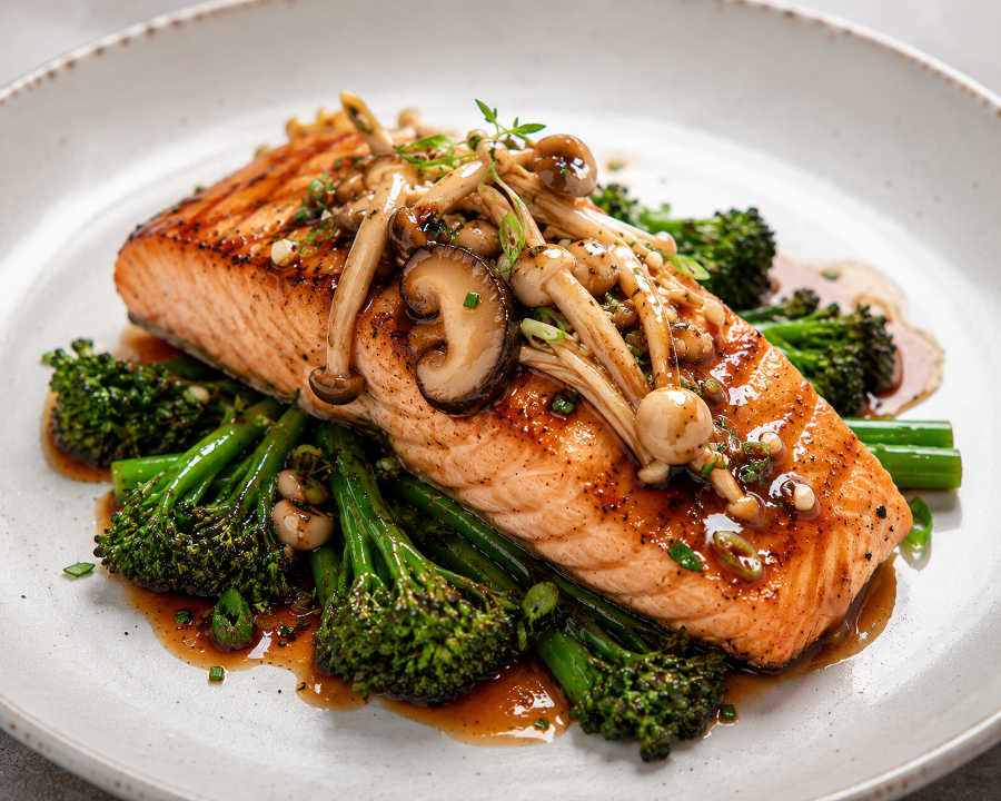 Teriyaki Grilled Scottish Salmon.