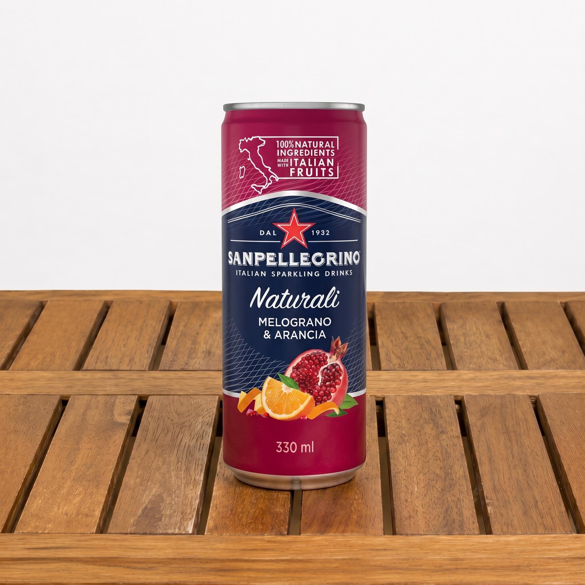 Pomegranate and Orange Soda - Sanpellegrino.