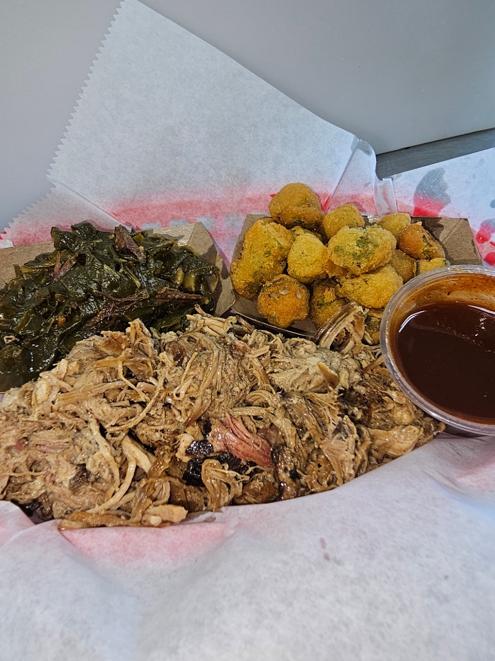 Pulled Pork Platter.