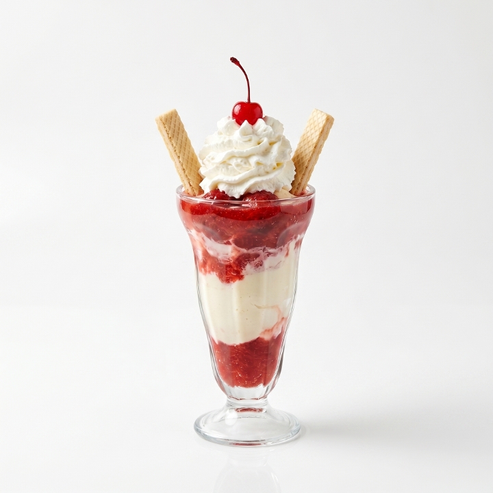 Strawberry Valentine Sundae.