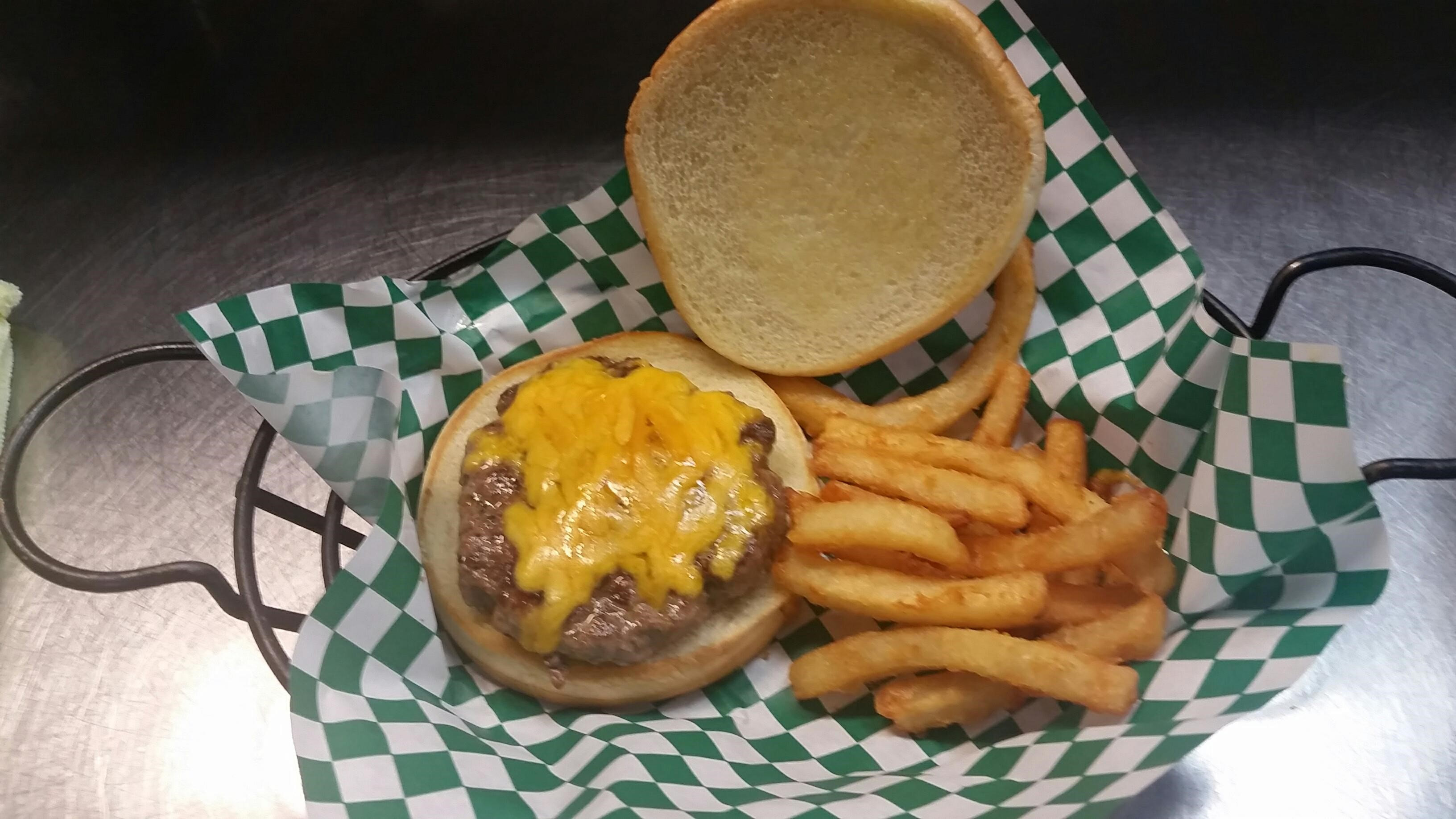 BLARNEY BURGER (Kid's Burger comes with one side only).