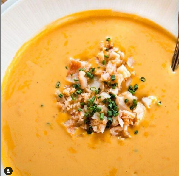 Lobster Bisque Take Out Soup.