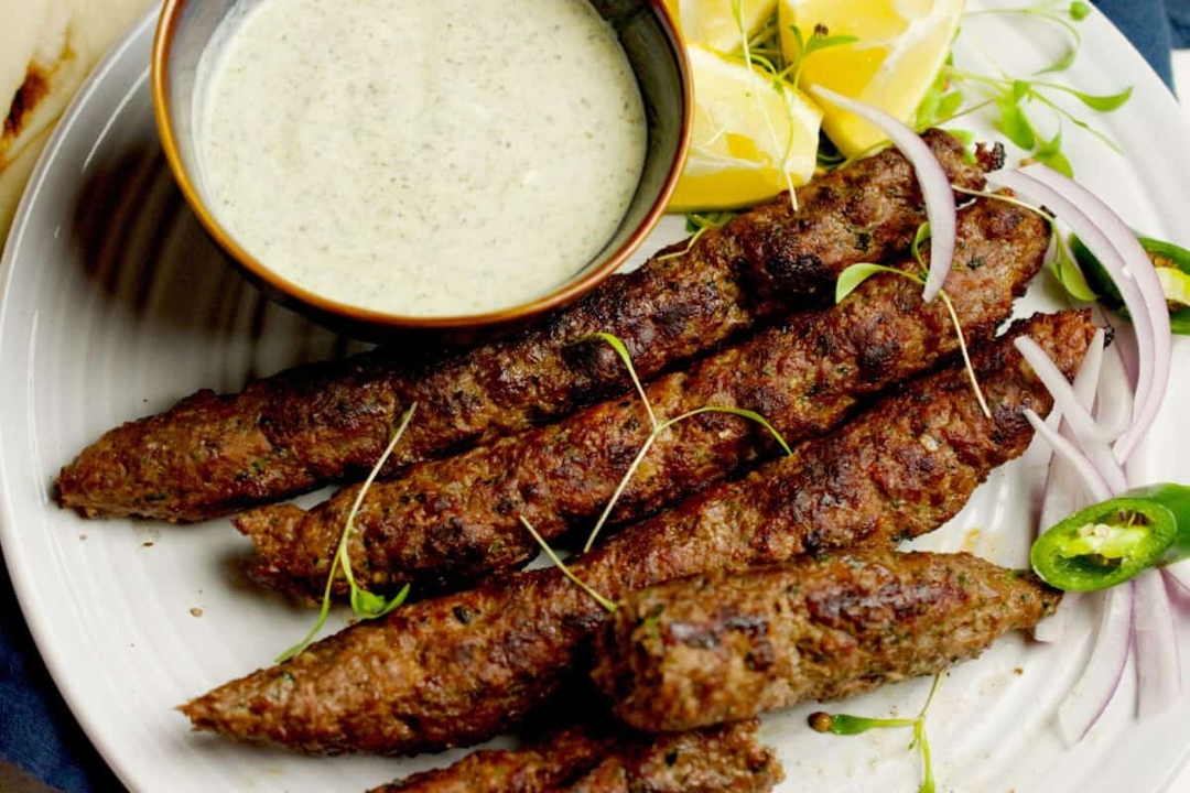 Goat Seekh Kebab.
