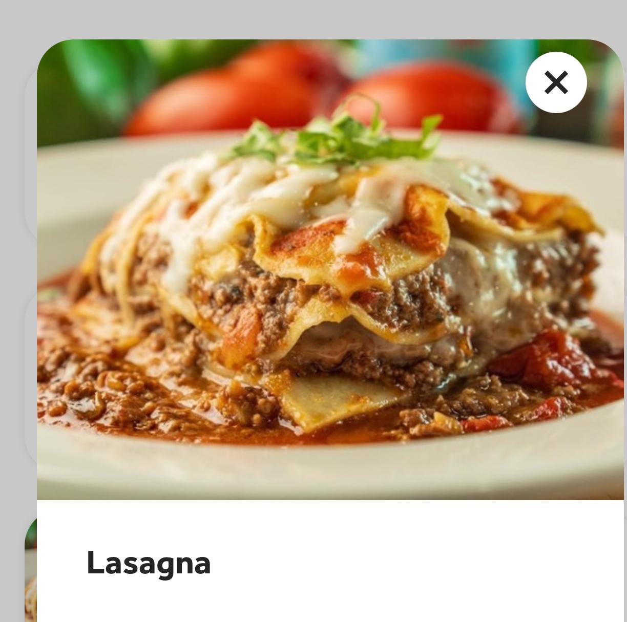 Lasagna.