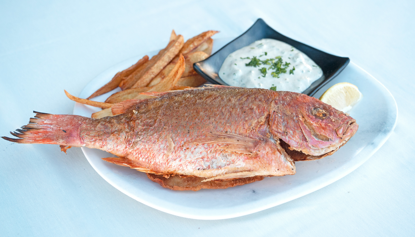 Whole Fish Red Snapper Plate.