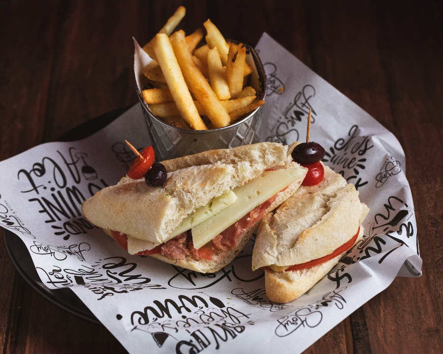 Serrano & Manchego Cheese Sandwich.