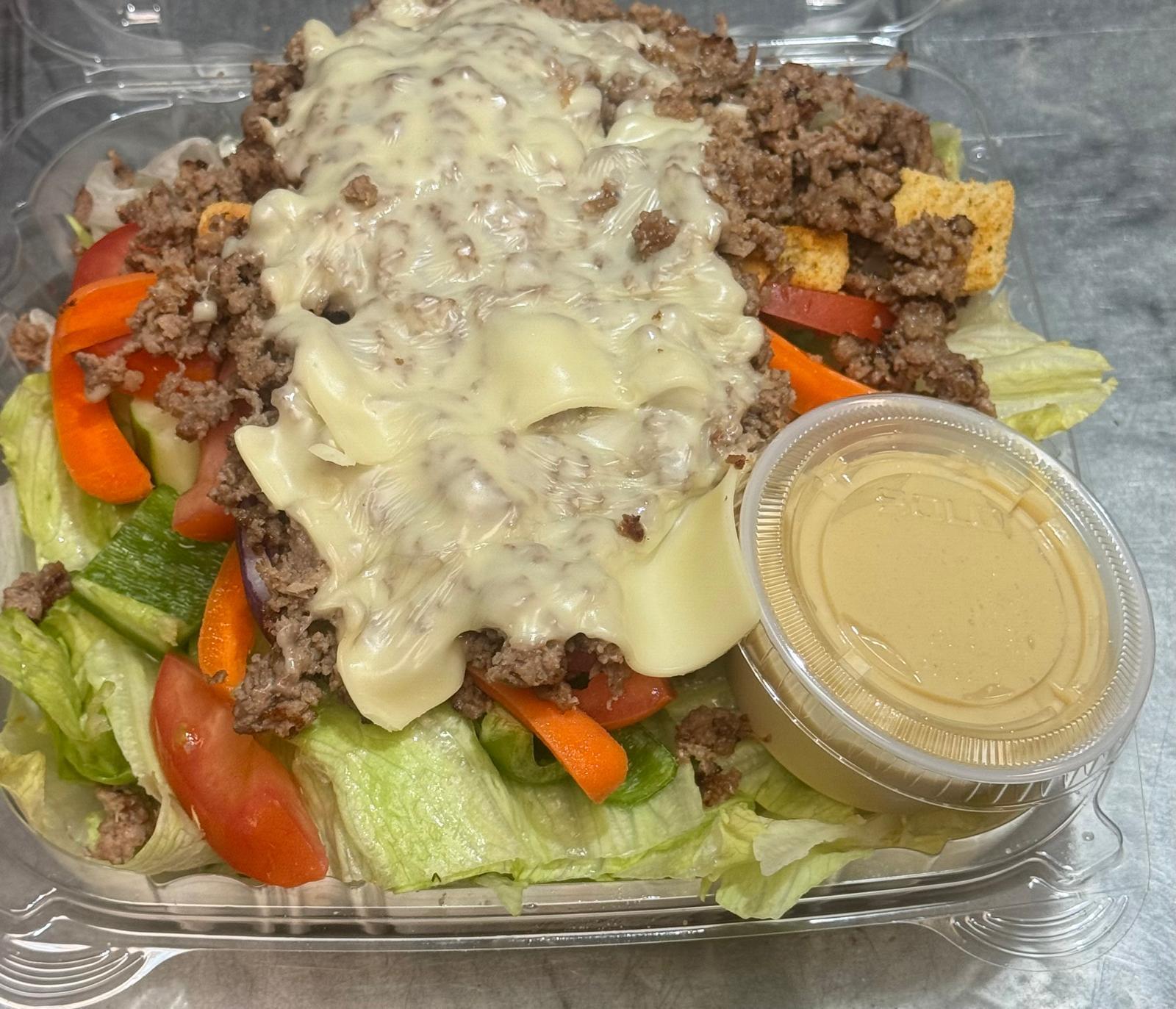 Cheesesteak Salad.