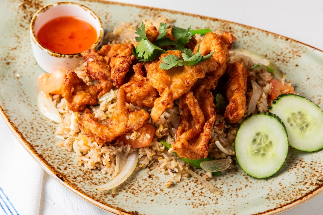 Crispy Chicken Fried Rice.