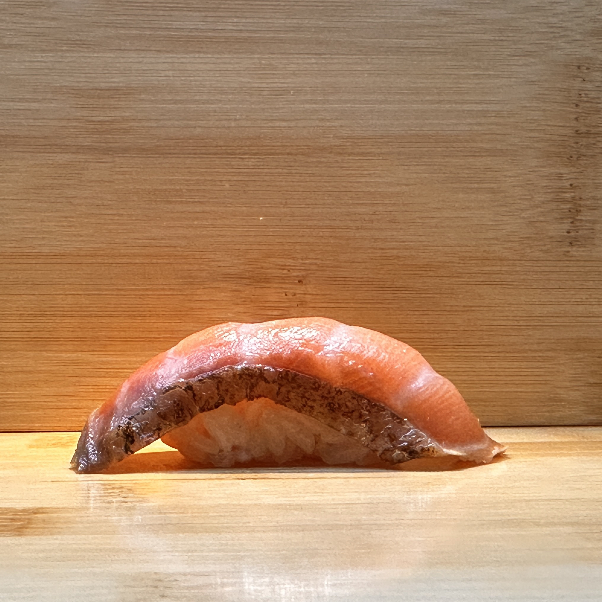 Seared Salmon Sushi.