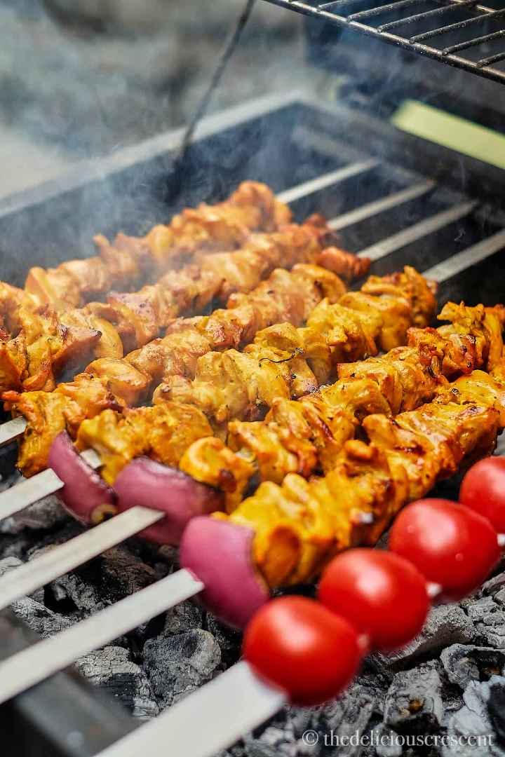Add extra chicken kabobs.