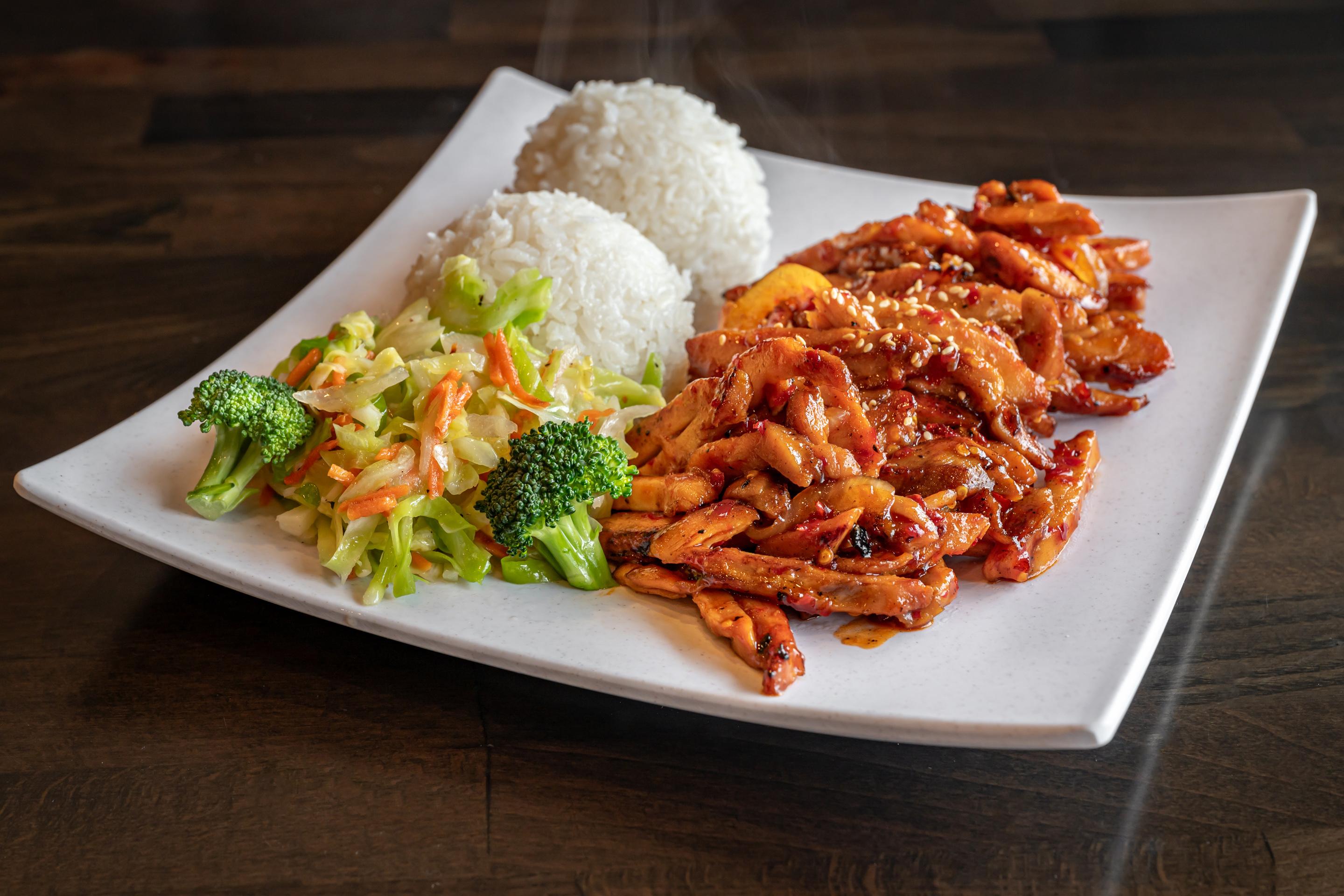 Spicy Chicken Teriyaki.