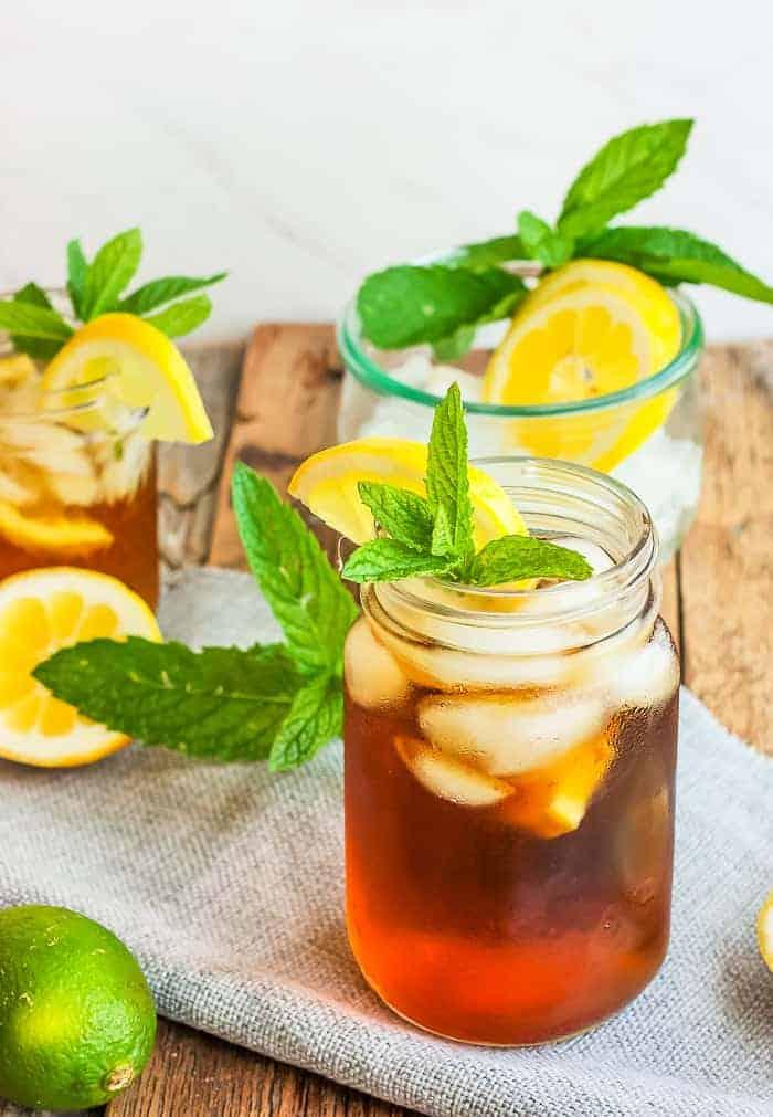 Raspberry Sweetened Iced Tea.