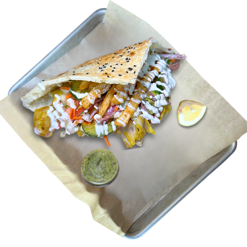 Turkish Döner Sandwich.