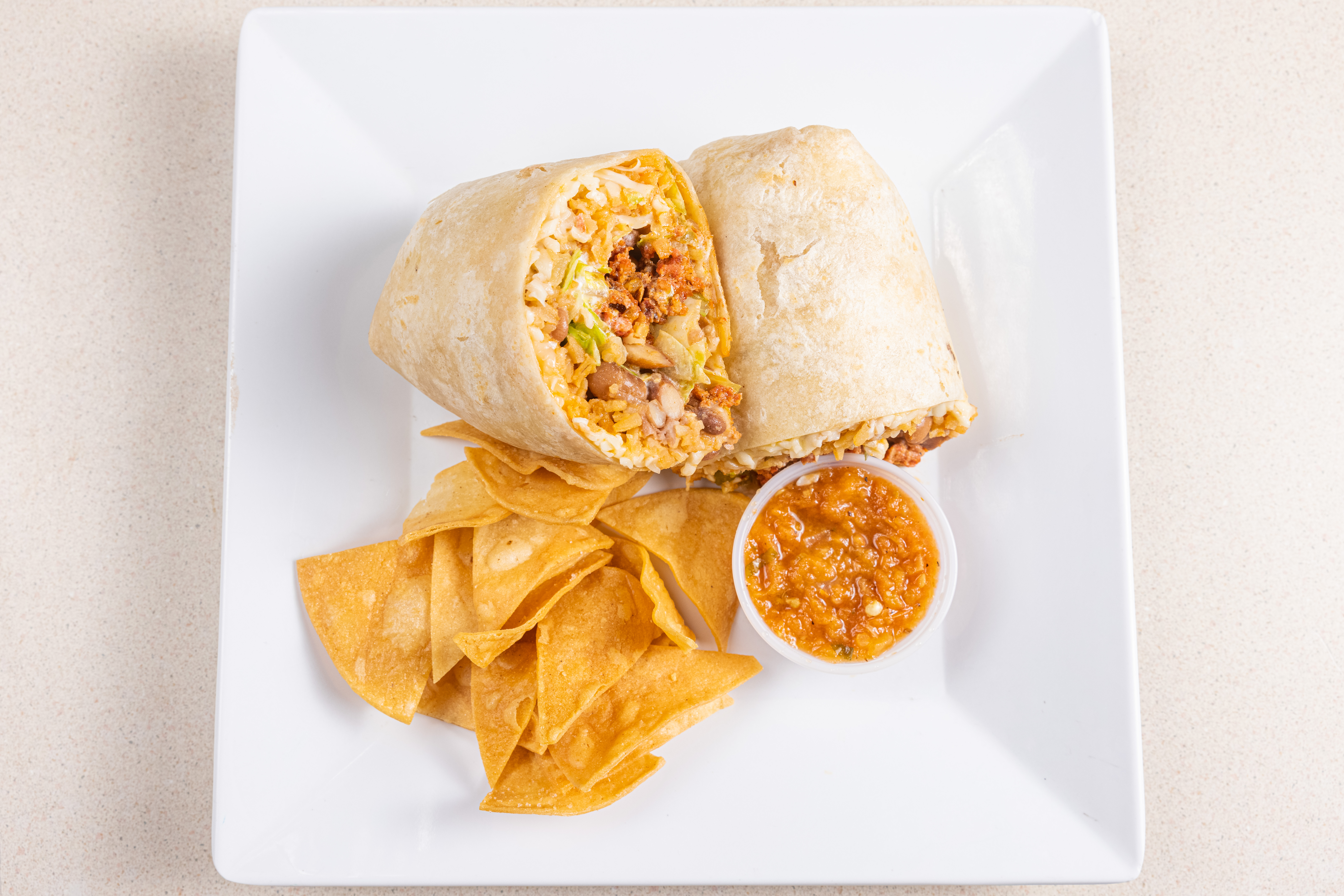 Spicy Pork Burrito.