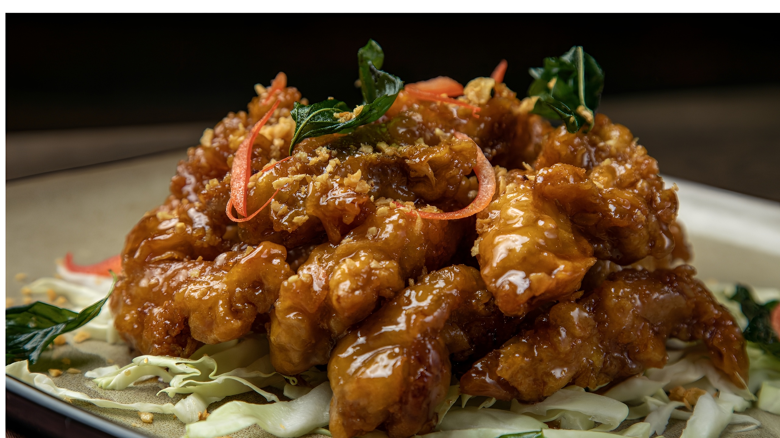 Crispy Garlic Chicken.