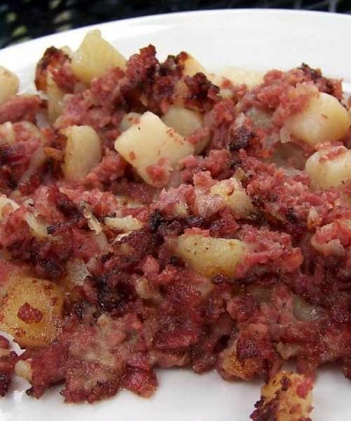 Side Corned Beef Hash.