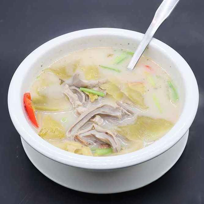 SP7. 鹹芥菜胡椒豬肚湯/Pork Tripe w. Salty Mustard Green.