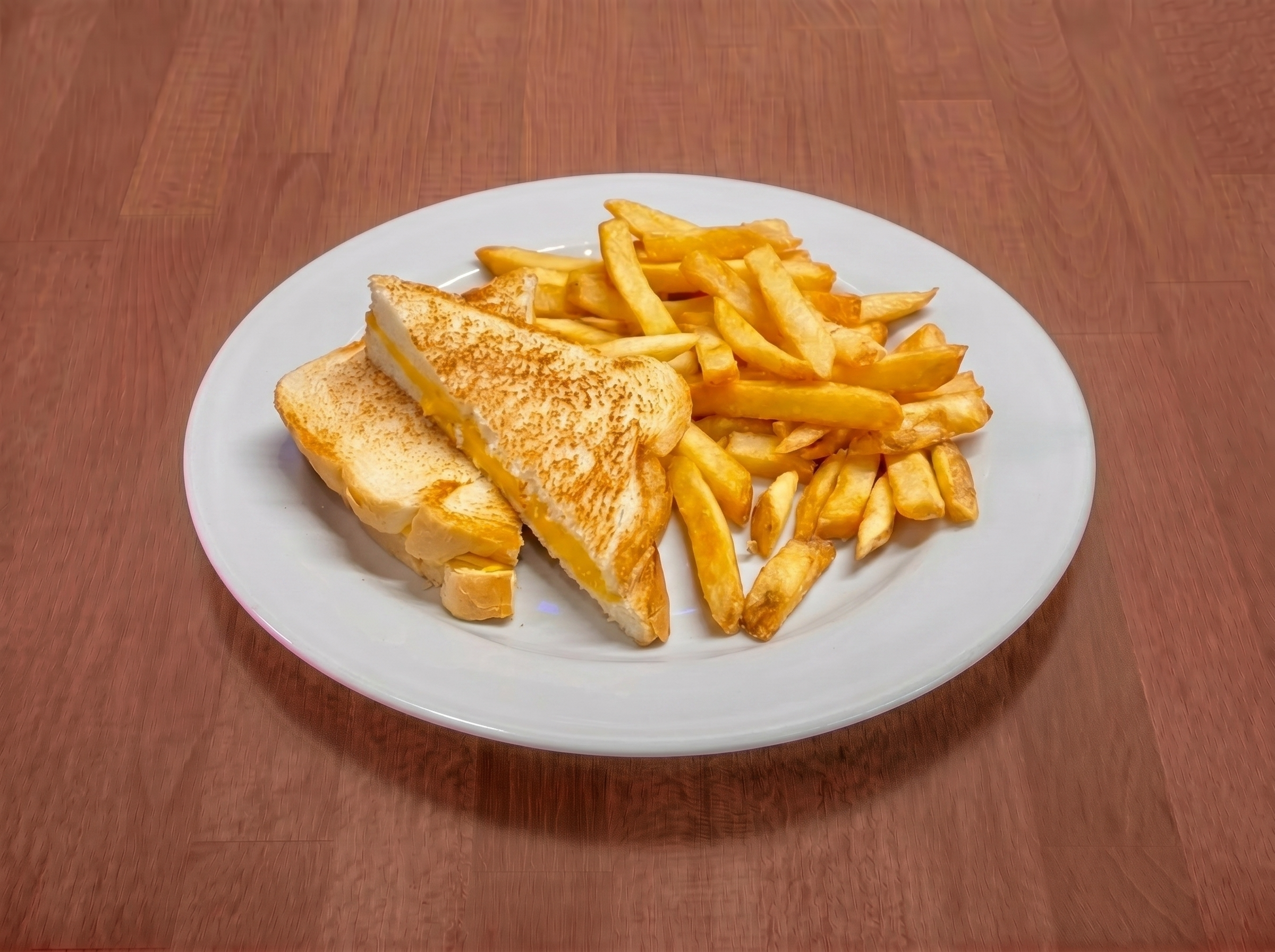 Kids Grilled Cheese with French Fries.