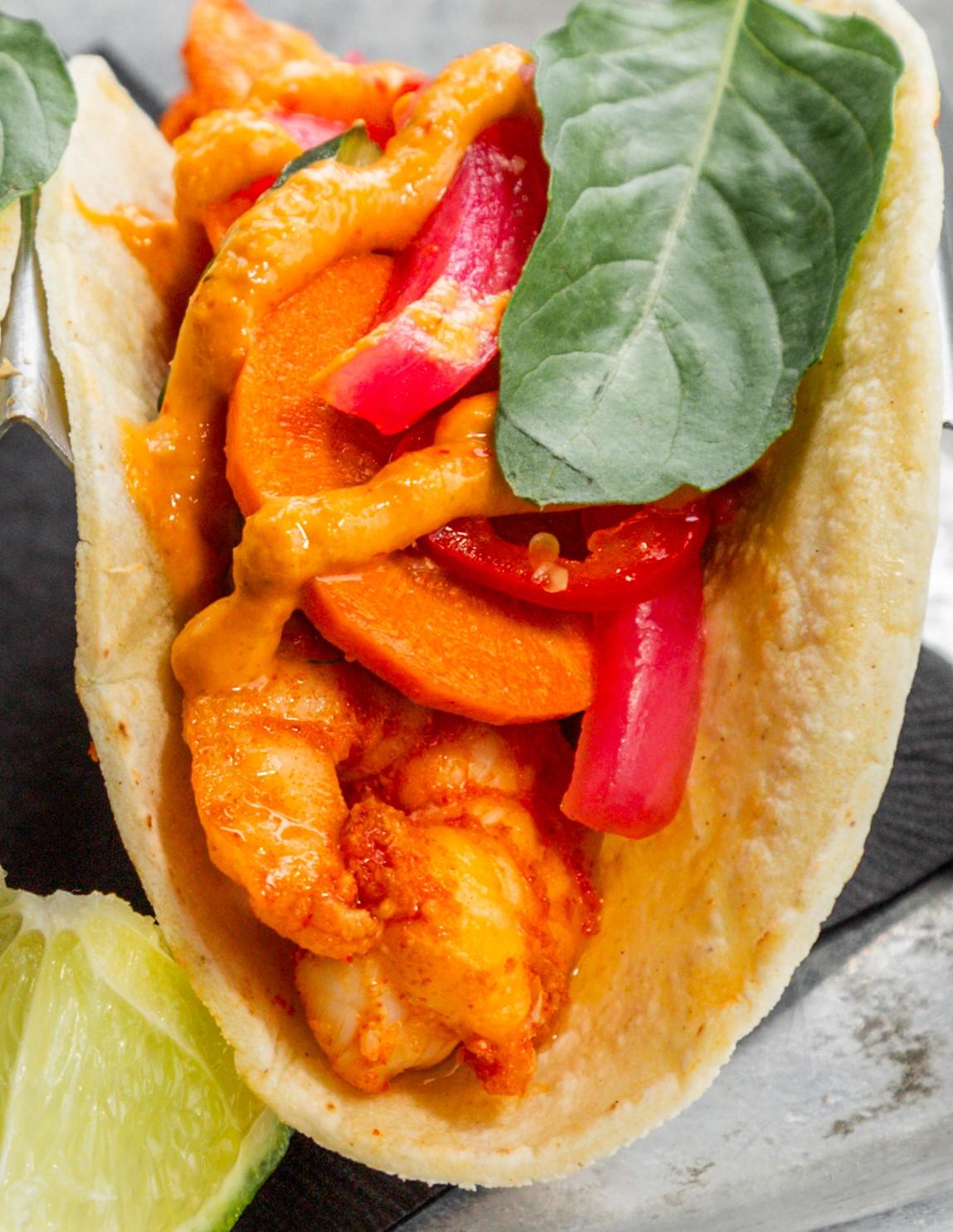 Thai Basil Shrimp.