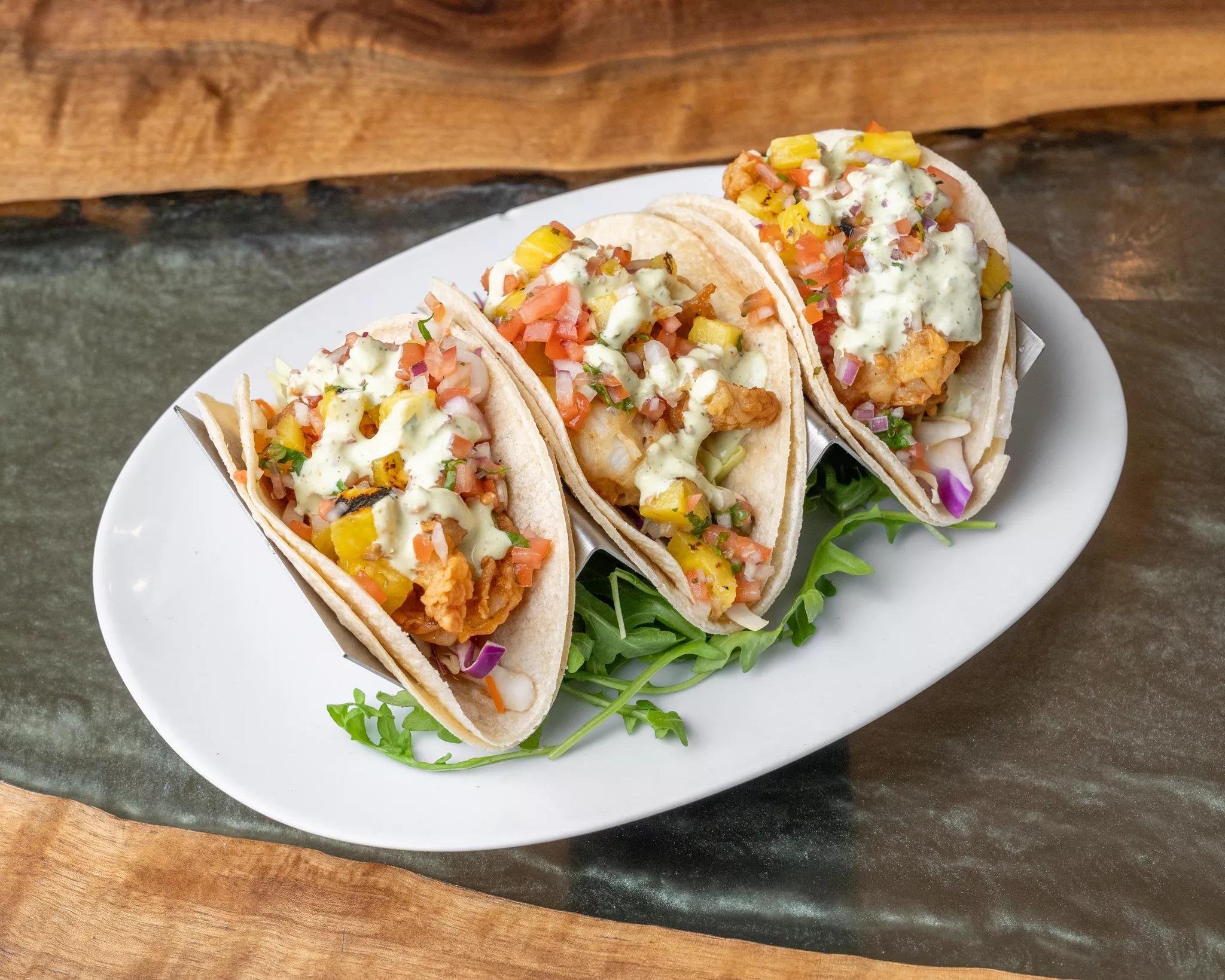 Baja Shrimp Tacos.