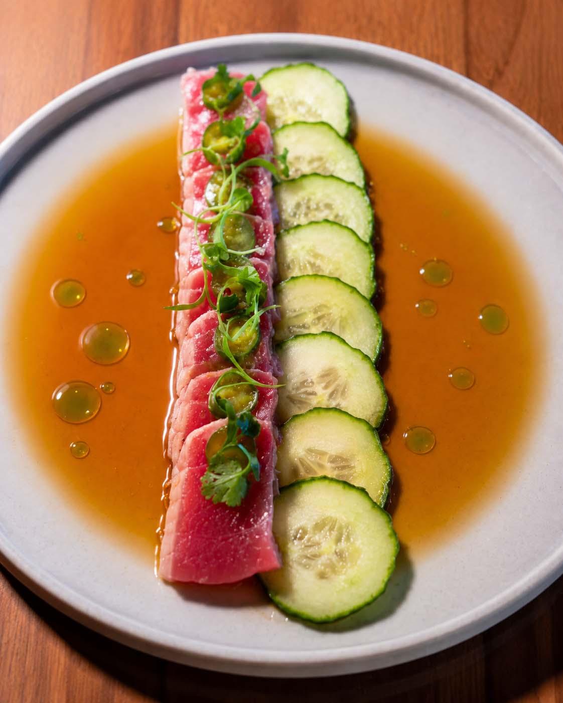 Big Eye  Tuna Crudo.