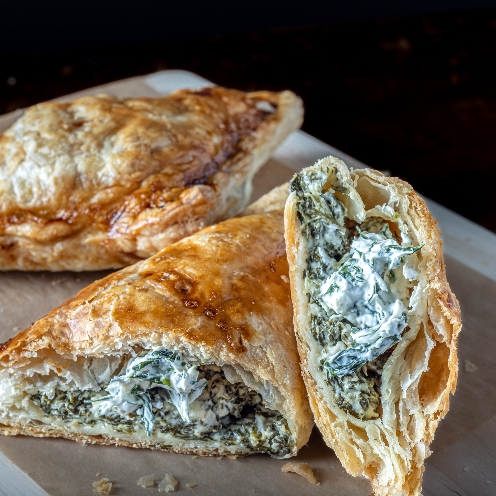 Pastel de espinaca.