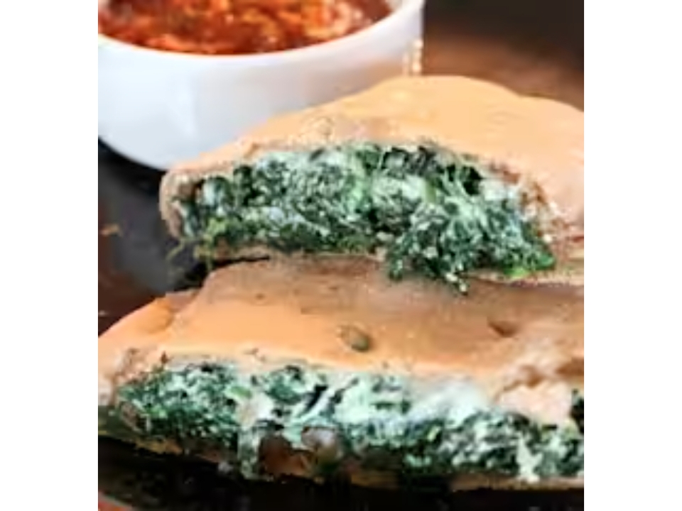 Spinach Calzone.