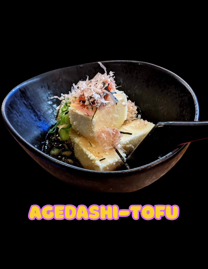 Agedashi Tofu (L).