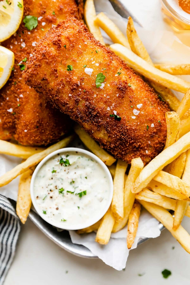 2 Pieces Cod Fish & Chips.