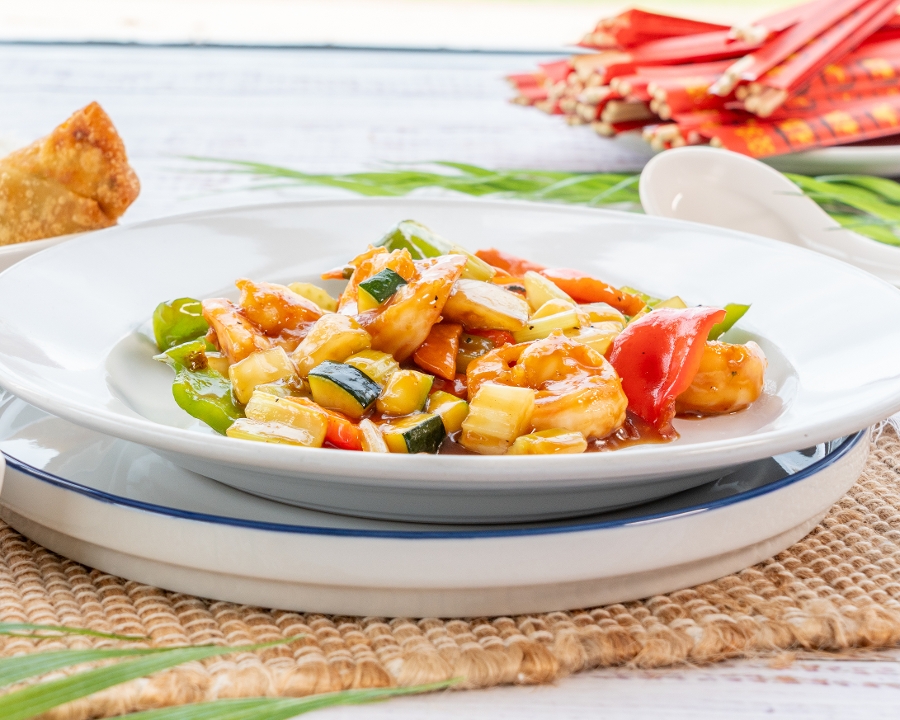 KUNG PAO SHRIMP.